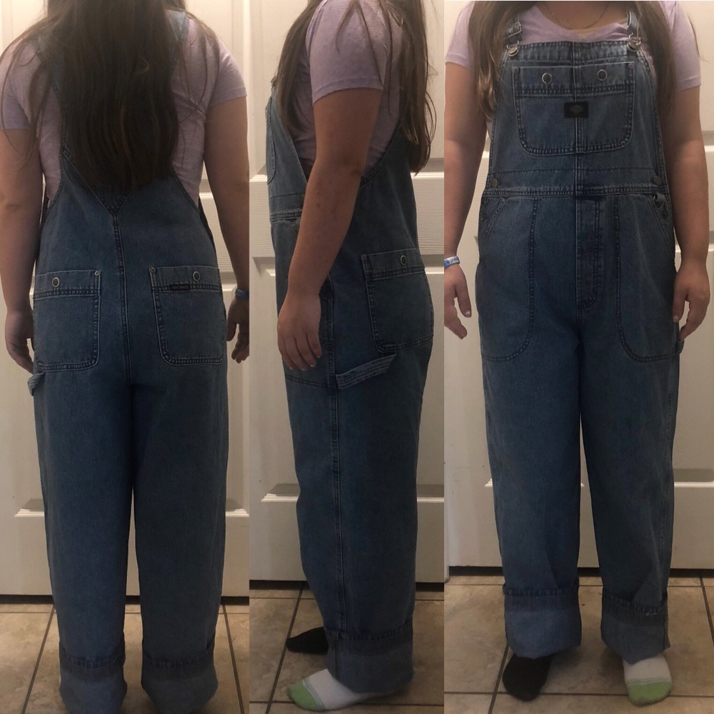 Vintage Harley Davidson overalls unisex S M L jean - Picture 6 of 8